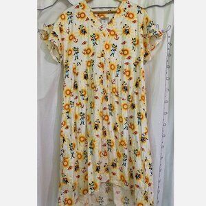 Disney Cruise Line Minnie Mouse Nautical Summer Dress M 100% Cotton Resort Wear